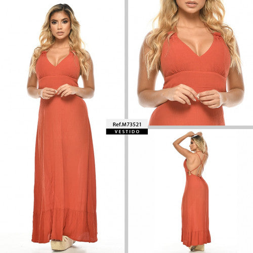 M73521 VESTIDO HINDU TERRACOTA