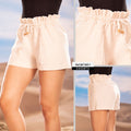 M73851 SHORT LINO BEIGE