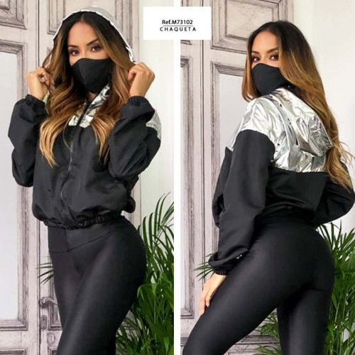 M73102 CHAQUETA ANTIFLUIDO PLATA