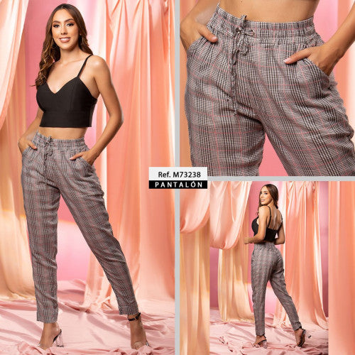 M73238  CHALIS ESTAMPADO CUADROS