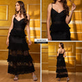 M73035 VESTIDO CHIFON NEGRO