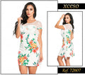 M72607 VESTIDO RIB CHICAGO ESTAMPADO BLANCO