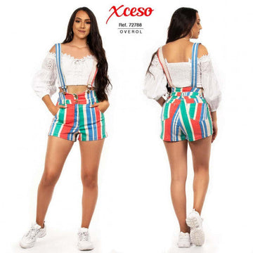 M72788 OVEROL DRILL XCESEO ESTAMPADO VERDE