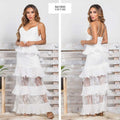 M73035 VESTIDO CHIFON BEIGE