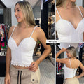 Y2732 BLUSA DRILL BLANCO
