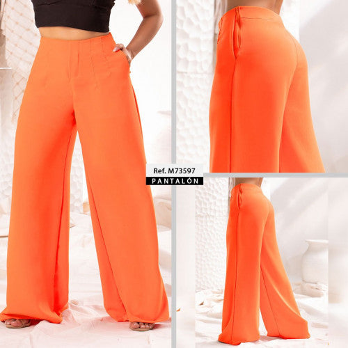 M73597  POLIESTER CAPRI NARANJA CLARO