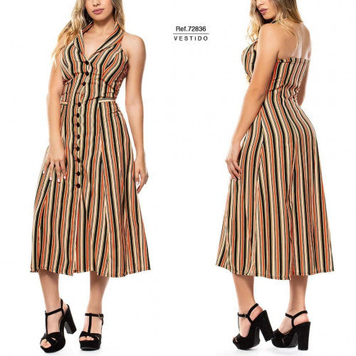 M72836 VESTIDO PANAMERA MANDARINA