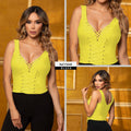 Y3646 BLUSA BENGALINA VERDE LIMON