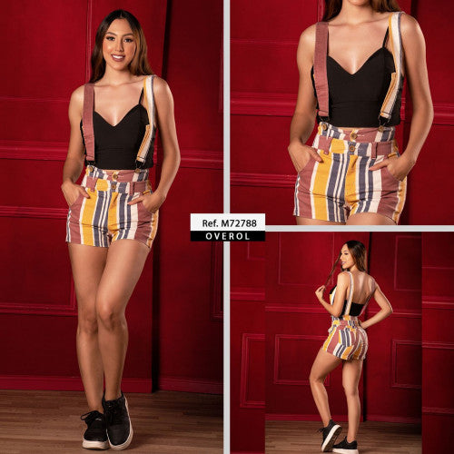 M72788 OVEROL DRILL XCESEO ESTAMPADO AMARILLO