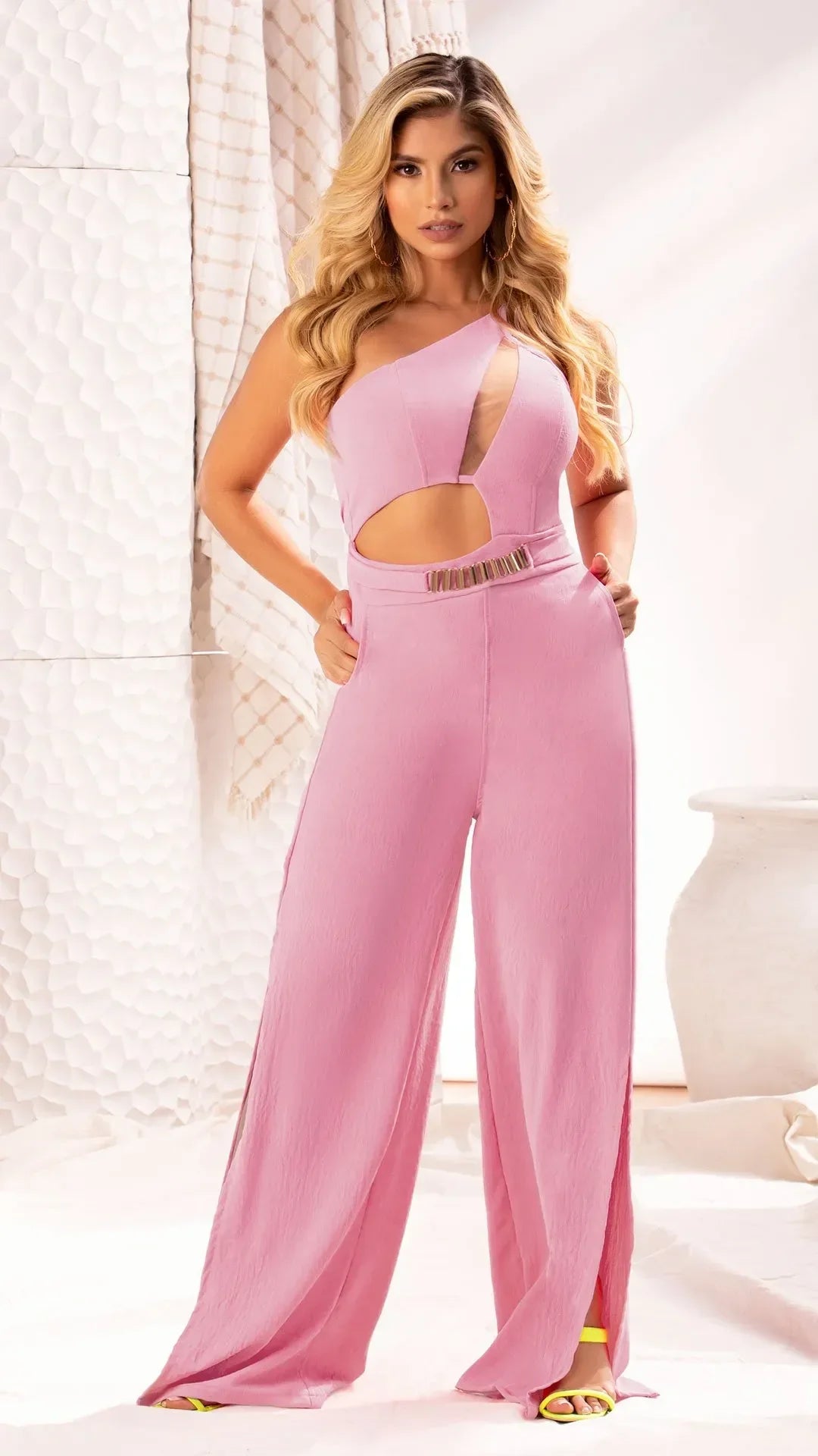 M73630 ENTERIZO POLIESTER CAPRI LILA