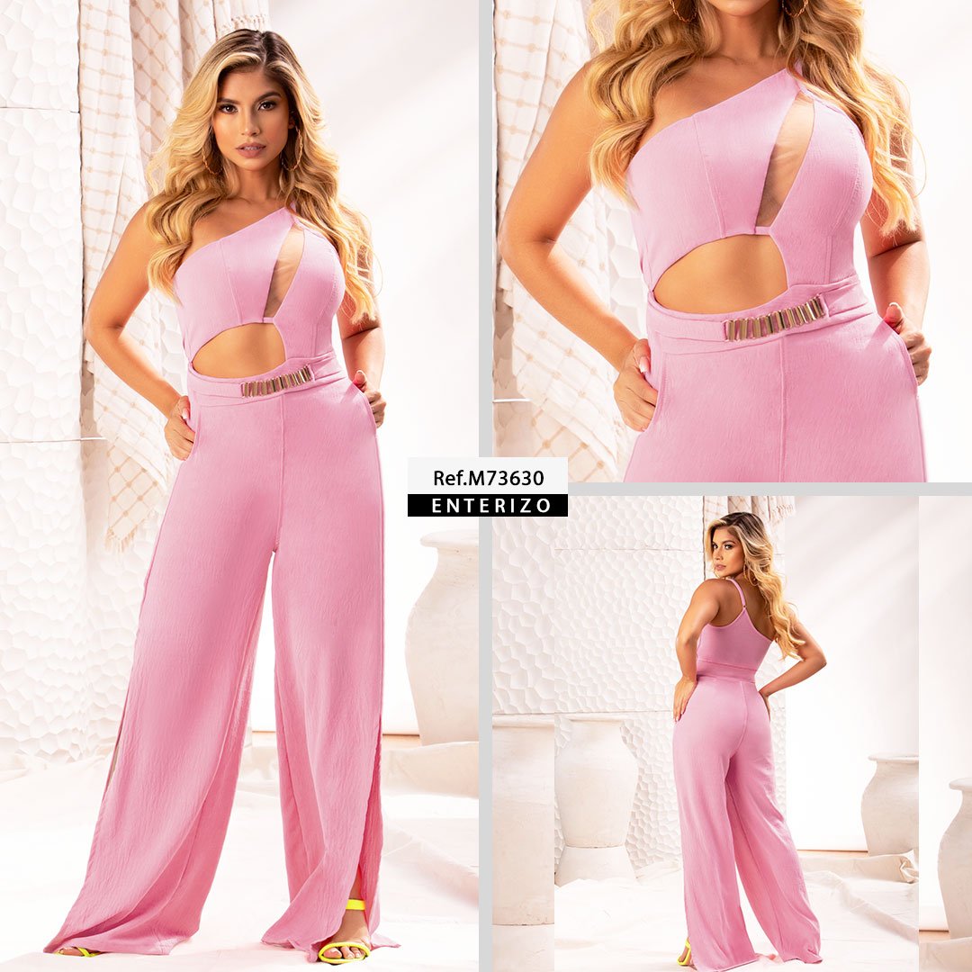 M73630 ENTERIZO POLIESTER CAPRI LILA