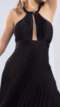 M73700 VESTIDO SATIN NEGRO