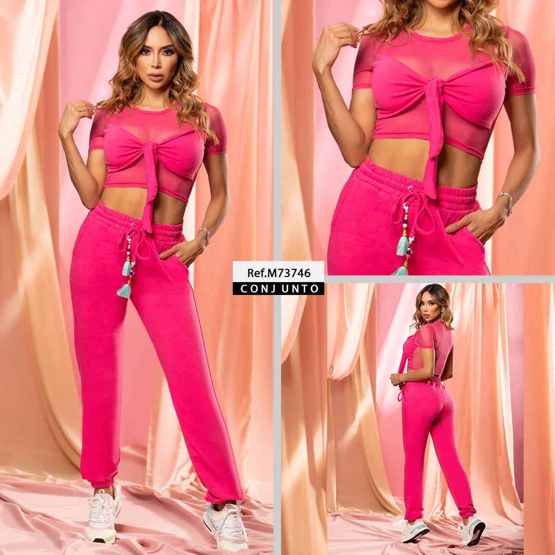 M73746 CONJUNTO DEPORTIVO BURDA FUCSIA