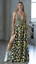M73788 VESTIDO CHALIS ANIMAL PRINT
