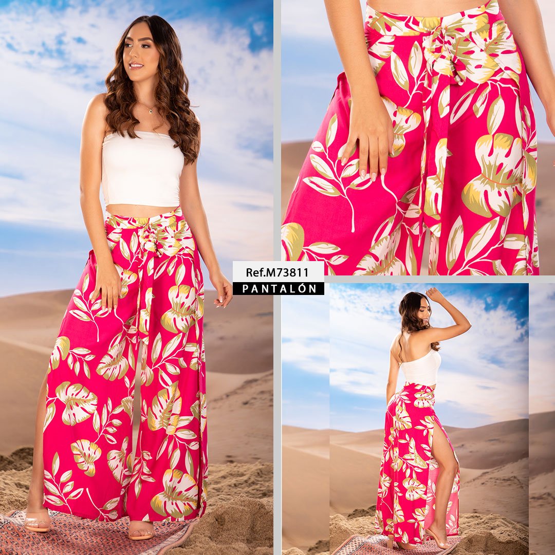 M73811  CHALIS ESTAMPADO FUCSIA