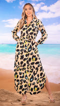 M73812 VESTIDO CHALIS ANIMAL PRINT