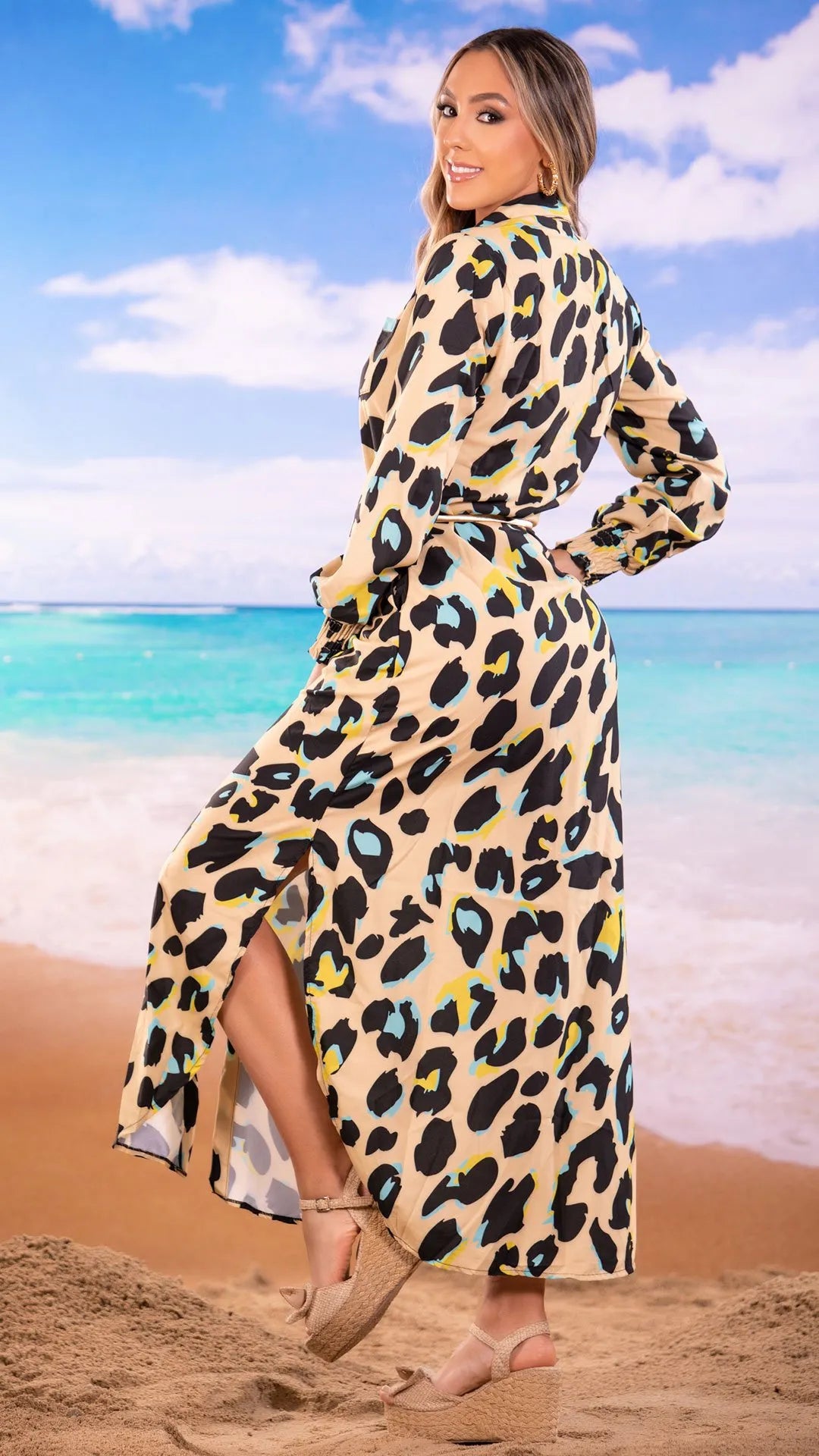 M73812 VESTIDO CHALIS ANIMAL PRINT