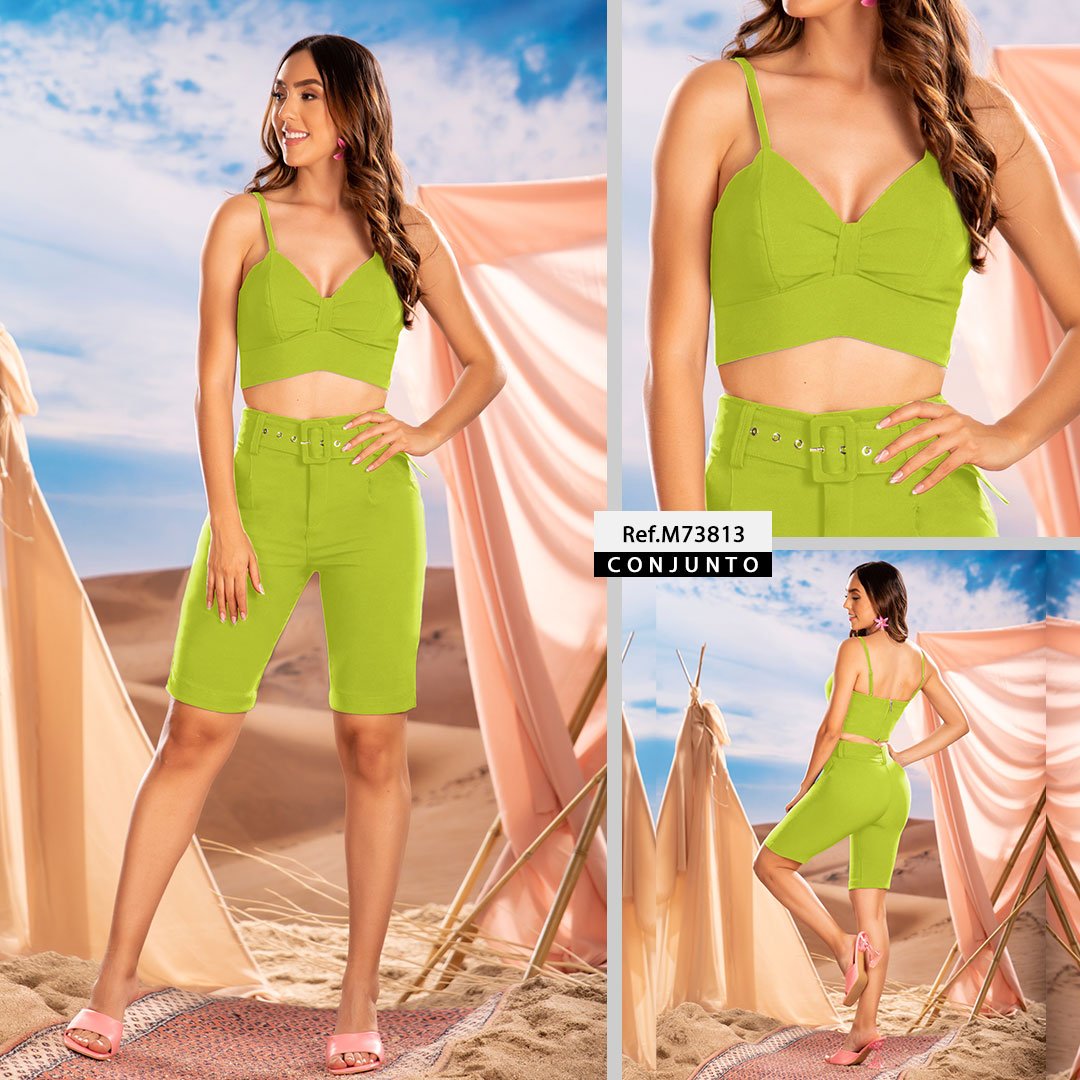 M73813 CONJUNTO NOCHES DE VIENA VERDE LIMON