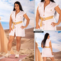 M73825 VESTIDO DRIL BLANCO