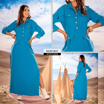 M73837 VESTIDO AZUL