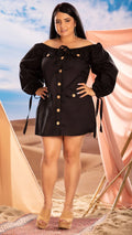 M73841 VESTIDO POPELINA NEGRO