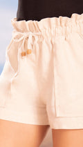M73851 SHORT LINO BEIGE