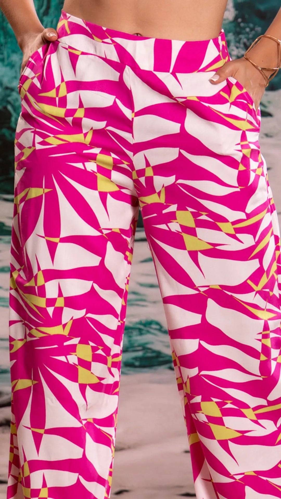 M73864  CHALIS ESTAMPADO FUCSIA