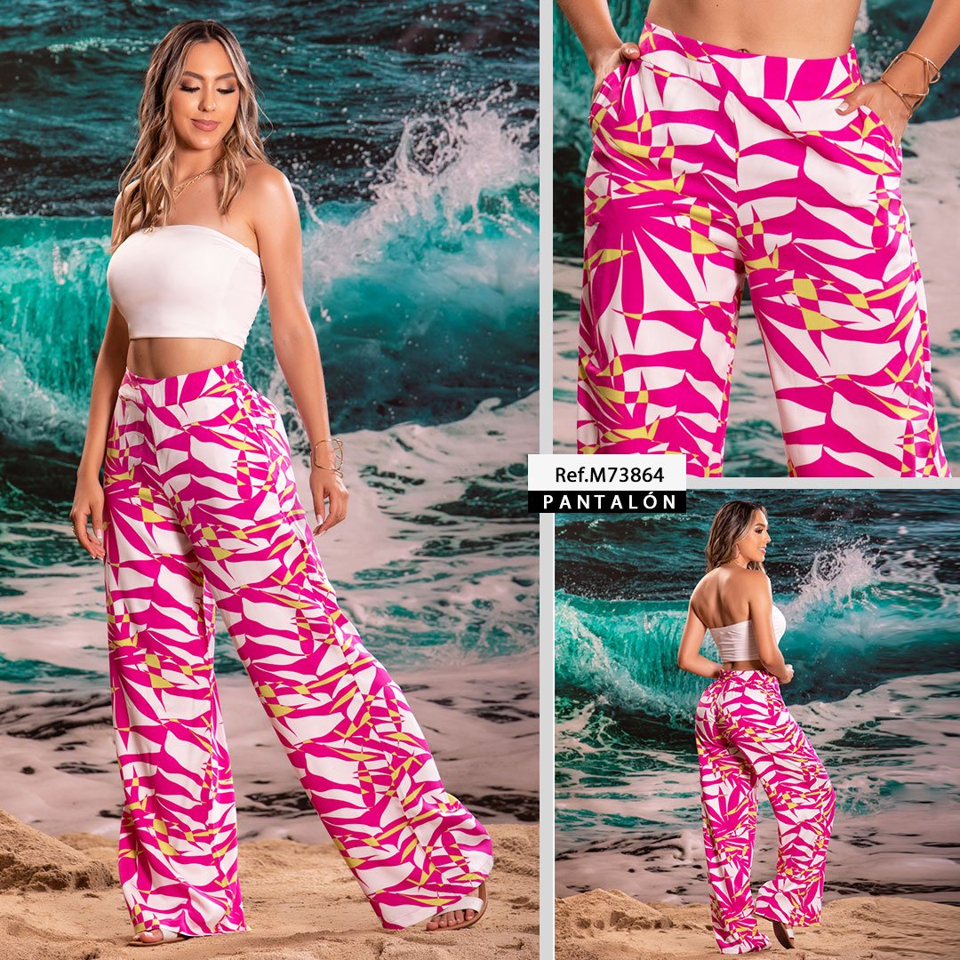 M73864  CHALIS ESTAMPADO FUCSIA