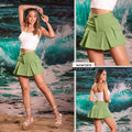 M73879 FALDA SHORT DRIL VERDE