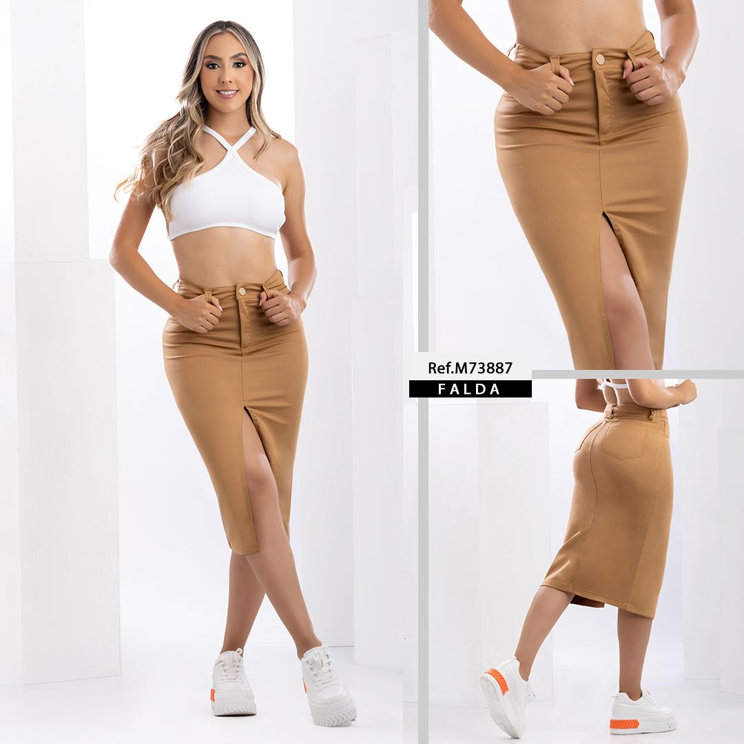M73887 FALDA DRIL MIEL