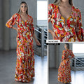 M73889 VESTIDO CHALIS ESTAMPADO ROJO