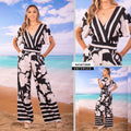 M73898 ENTERIZO CHALIS DIAGONAL ESTAMPADO NEGRO