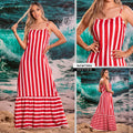 M73902 VESTIDO CHALIS DIAGONAL ESTAMPADO ROJO