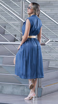 M73907 VESTIDO TENCEL AZUL INDIGO CLARO