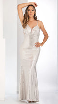M73916 VESTIDO LENTEJUELA PLATA