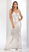 M73916 VESTIDO LENTEJUELA PLATA