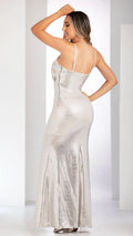 M73916 VESTIDO LENTEJUELA PLATA