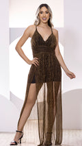 M73922 VESTIDO LUREX DORADO