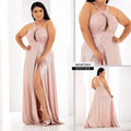 M73923 VESTIDO ELOISA FOIL ROSADO