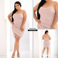 M73942 VESTIDO ELOISA FOIL ROSADO