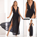 M73944 VESTIDO MAYA LUREX AZUL OSCURO
