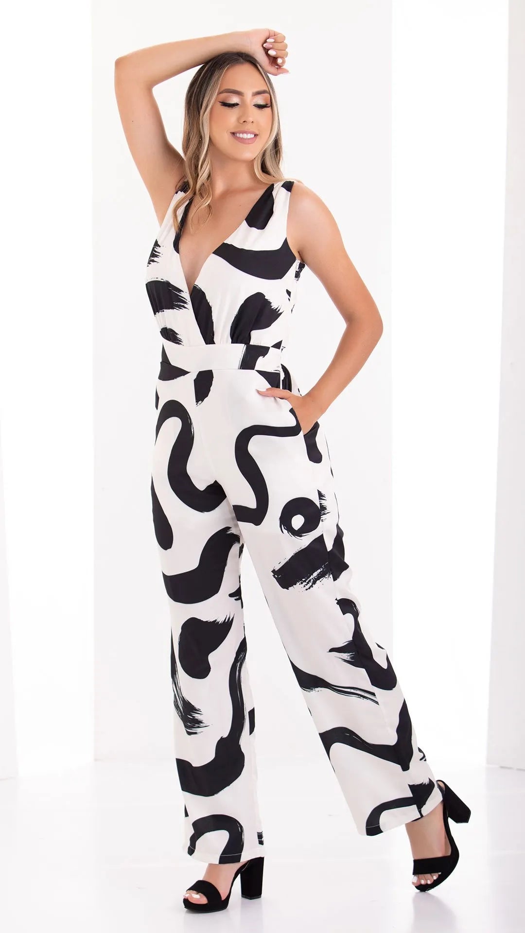 M73950 ENTERIZO CHALIS DIAGONAL ESTAMPADO