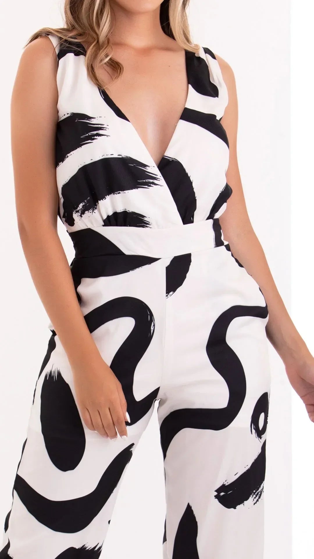 M73950 ENTERIZO CHALIS DIAGONAL ESTAMPADO