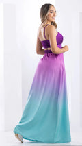 M73975 VESTIDO CHALIS DIAGONAL MORADO