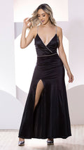 M74012 VESTIDO LICRA ESPEJO NEGRO