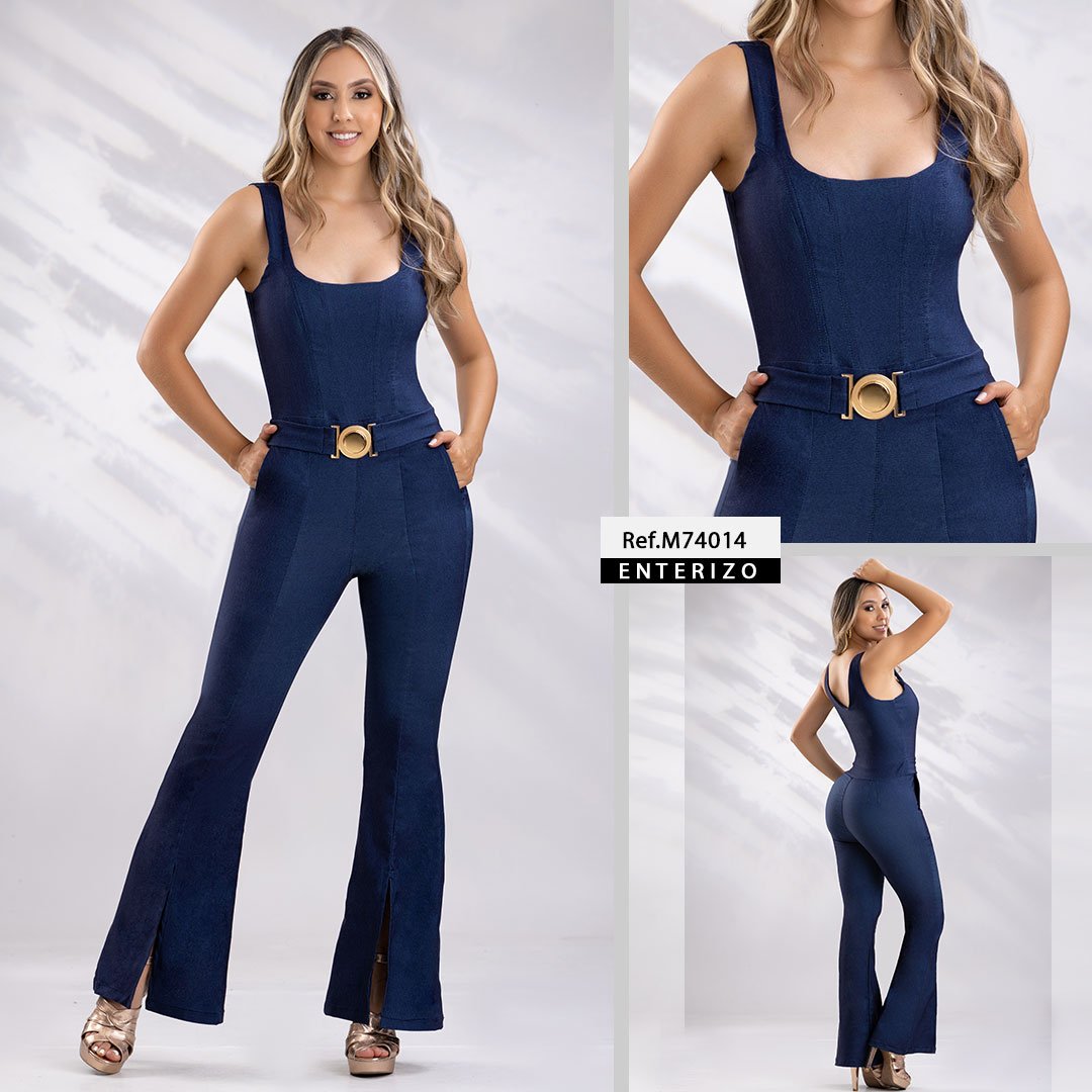 M74014 ENTERIZO BENGALINA AZUL INDIGO OSCURO