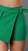 M74054 FALDA SHORT BENGALINA VERDE