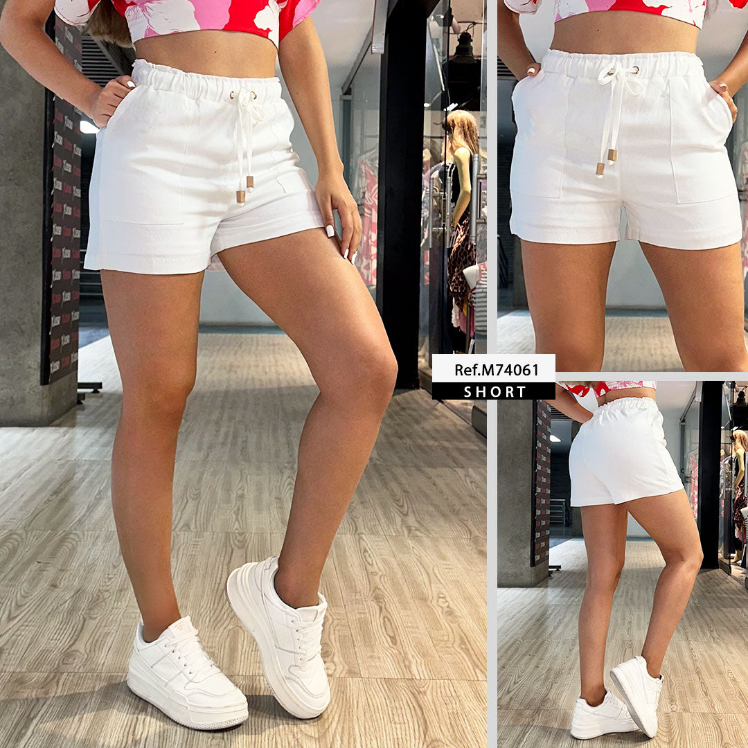M74061 SHORT LINO VICTORIA BLANCO