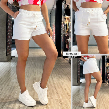 M74061 SHORT LINO VICTORIA BLANCO
