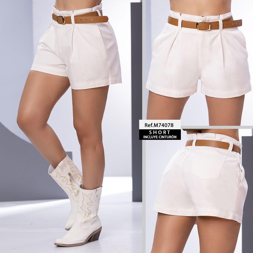 M74078 SHORT DRIL CELTA MARFIL